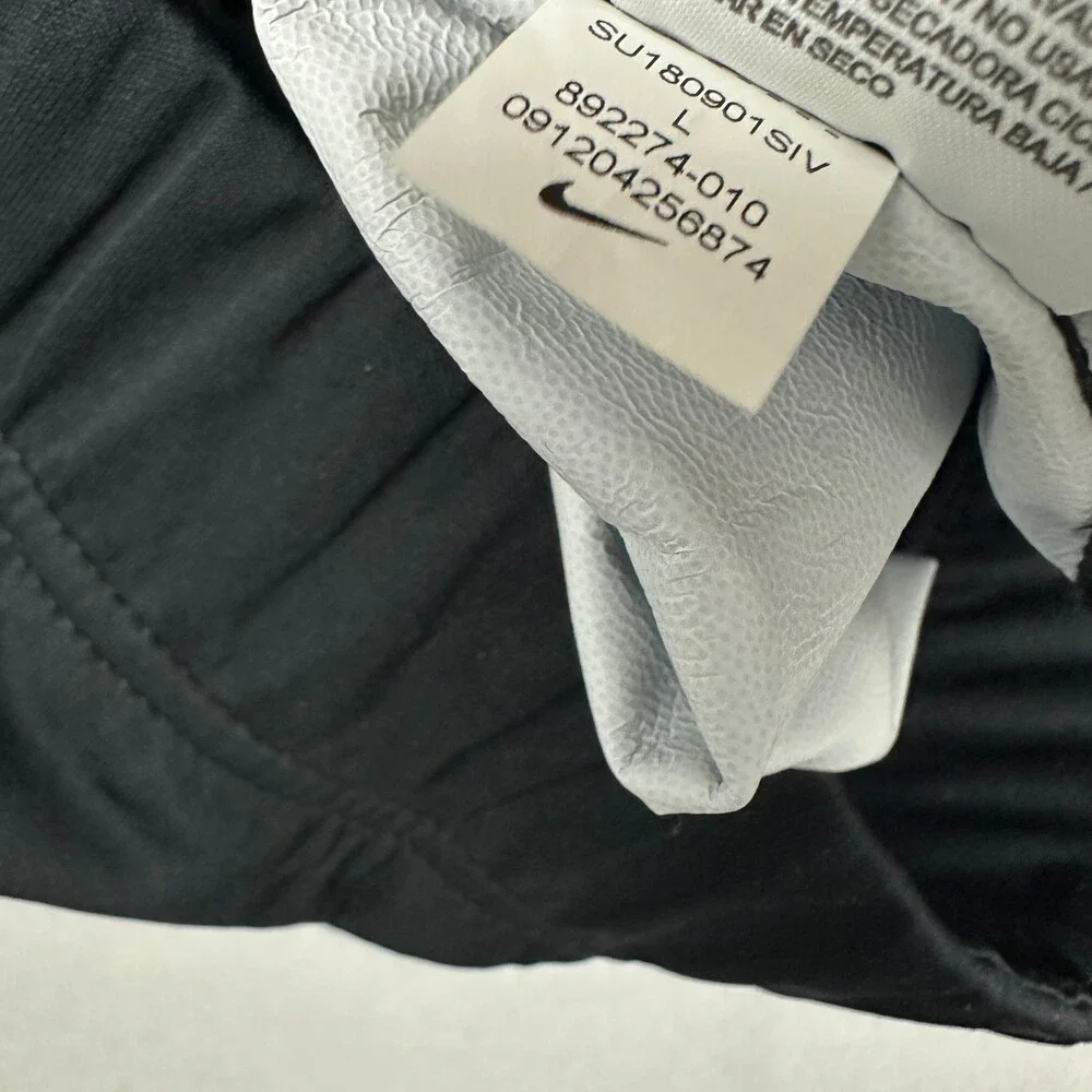 Nike Jacket Men Large Black Gray Full Zip Shield Golf Windbreaker Pockets L